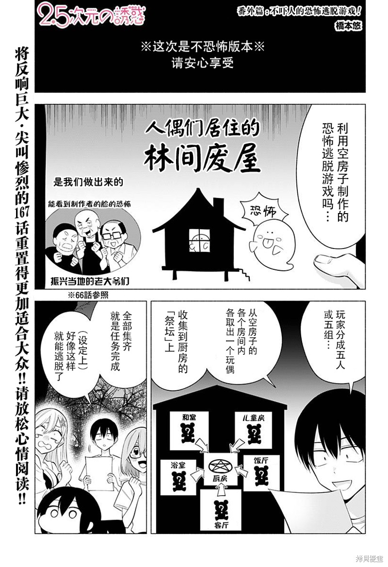 《2.5次元的诱惑》番外：167和谐版第1页