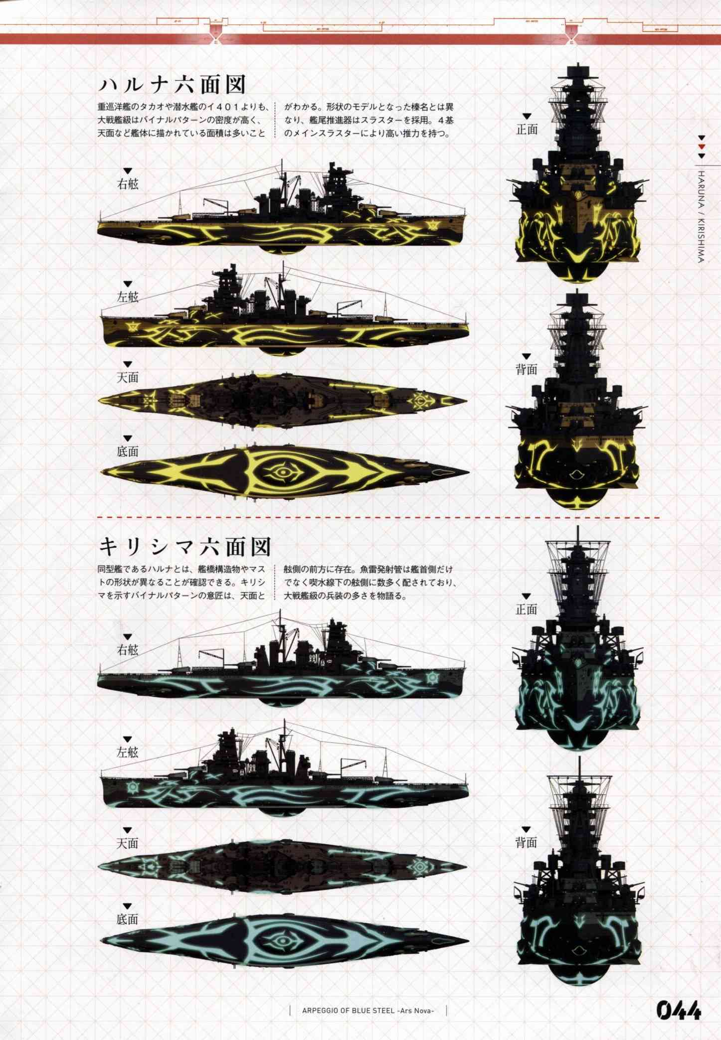 《苍蓝钢铁的琶音》设定资料集第52页