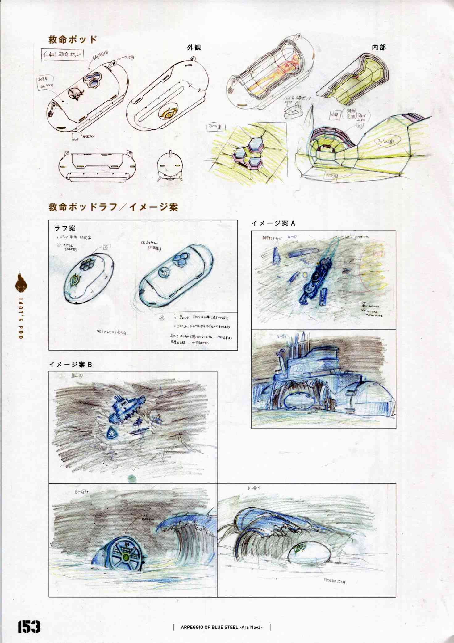 《苍蓝钢铁的琶音》设定资料集第160页