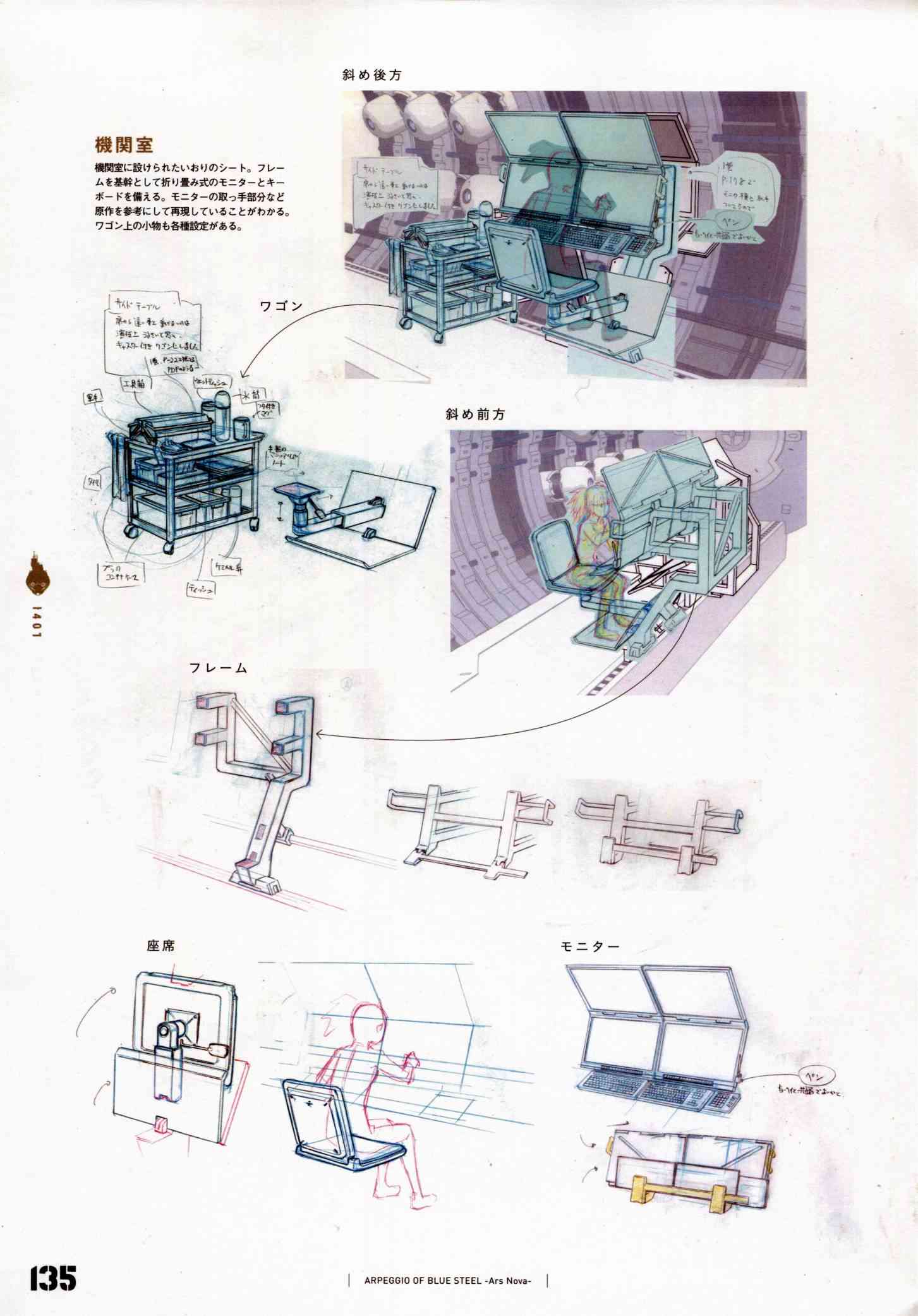 《苍蓝钢铁的琶音》设定资料集第142页