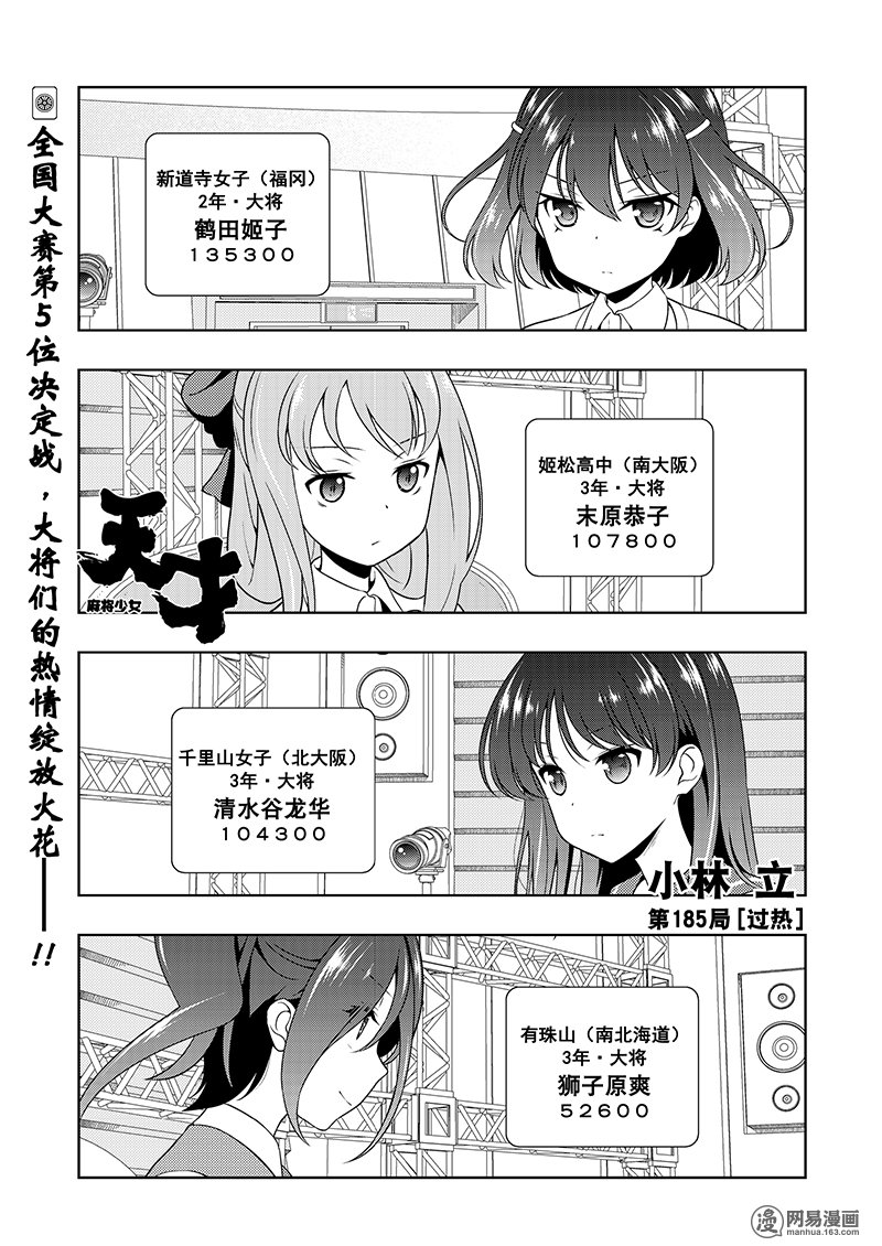 《天才麻将少女》185话 过热第1页