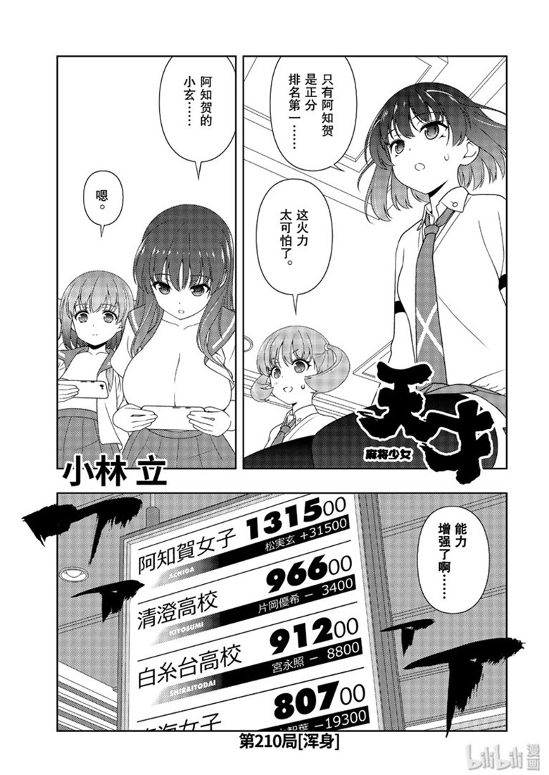 《天才麻将少女》210话第1页